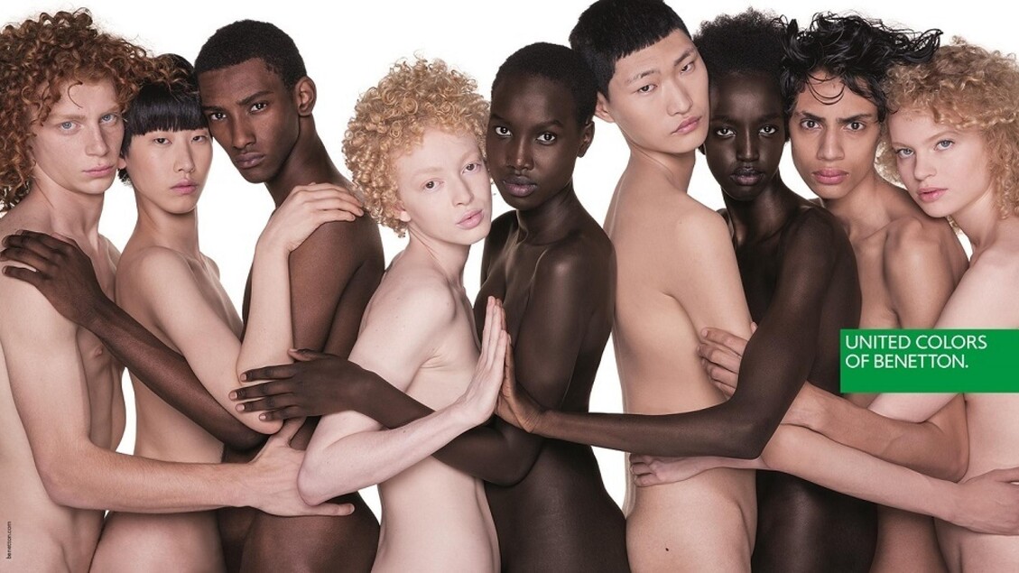 Campagna Oliviero Toscani per Benetton, autunno-inverno 2018, "Nudi come"