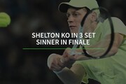 Australian Open, Shelton ko in 3 set: Sinner in finale