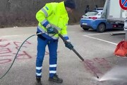 Vandalizzata la foiba di Basovizza, tre scritte in lingua slava