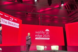 Fabio Sbianchi, ceo e fondatore di Wallife, all'evento 'Edge 2025-The Beauty of Insurance'