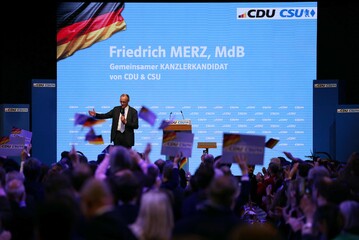 Leader of Germany's Christian Democratic Union (CDU) Friedrich Merz