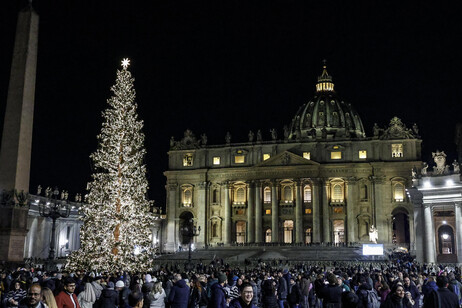 Accensione albero di Natale a San Pietro