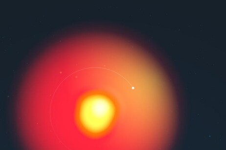 Betelgeuse potrebbe avere una piccola stella compagna simile al Sole (fonte:&nbsp;Lucy Reading-Ikkanda/Simons Foundation)