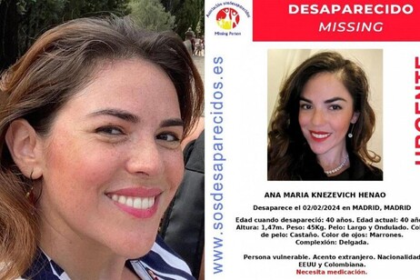 Ana Maria Henao Knezevich, la 40enne di origini americane scomparsa da Madrid nel febbraio scorso