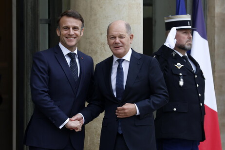 macron e Scholz oggi all'Eliseo