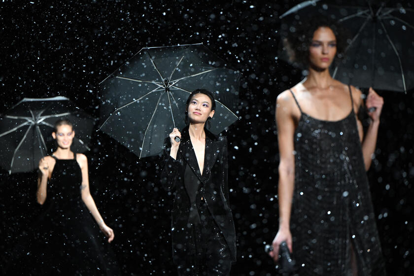 Milan fashion week: Emporio Armani - RIPRODUZIONE RISERVATA