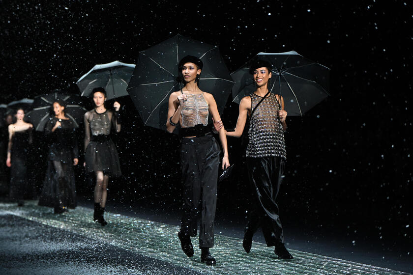 Milan fashion week: Emporio Armani - RIPRODUZIONE RISERVATA