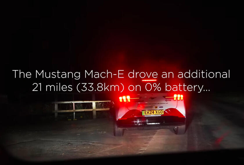 Ford Mustang Mach-E viaggia per 916 km senza ricarica