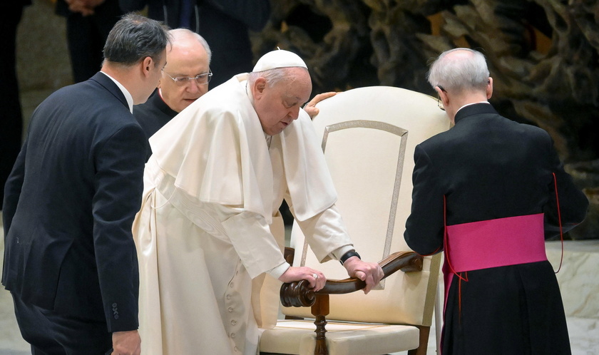 Pope Francis leads Wednesday's general audience in Vatican City