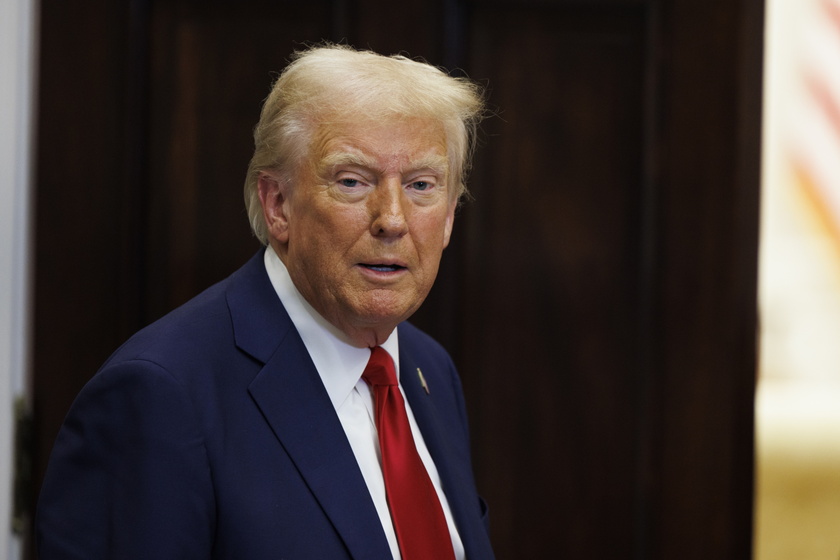 US President Donald Trump delivers remarks on AI Infrastructure in Washington, DC