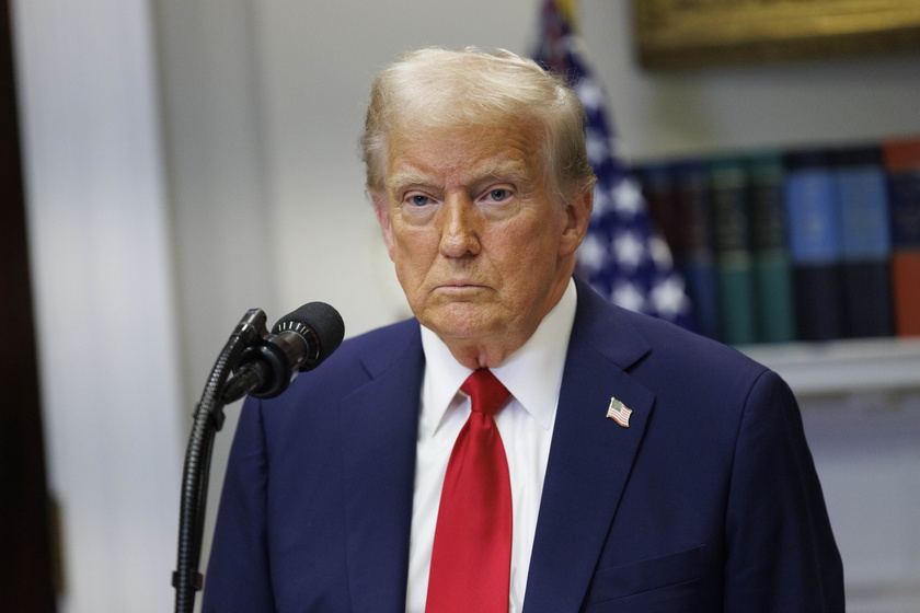 US President Donald Trump delivers remarks on AI Infrastructure in Washington, DC