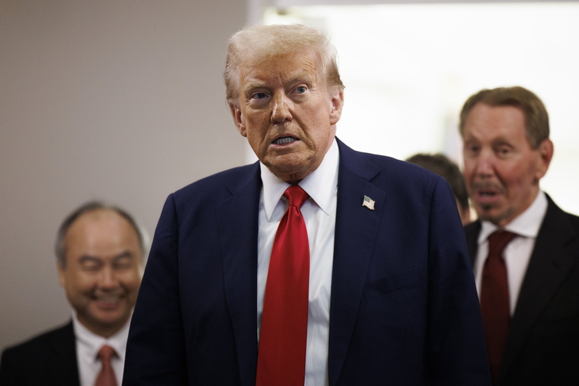 US President Donald Trump delivers remarks on AI Infrastructure in Washington, DC