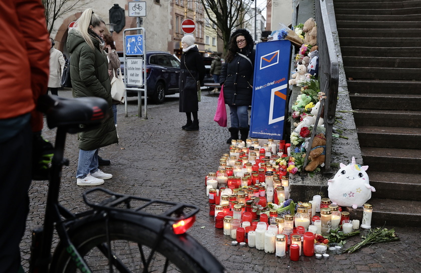 Aftermath of a knife attack in Aschaffenburg