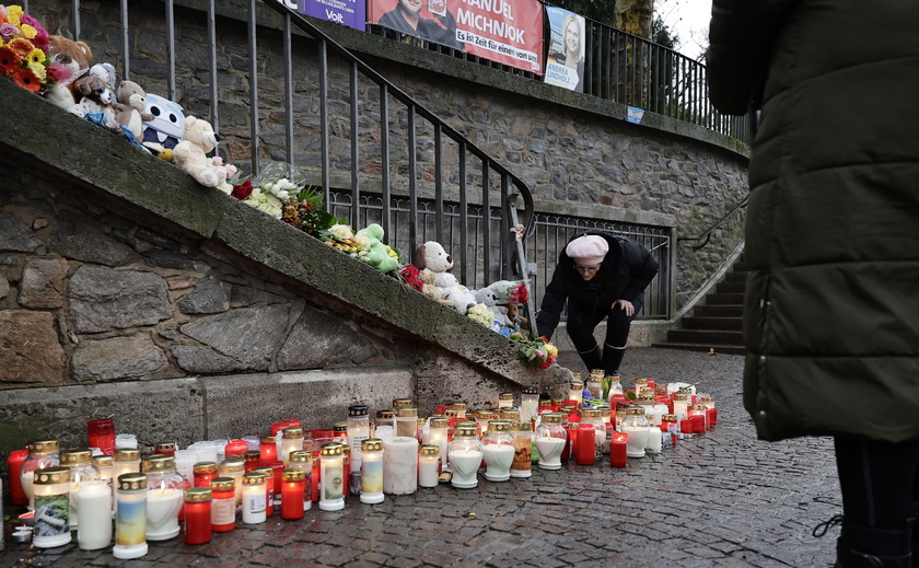 Aftermath of a knife attack in Aschaffenburg