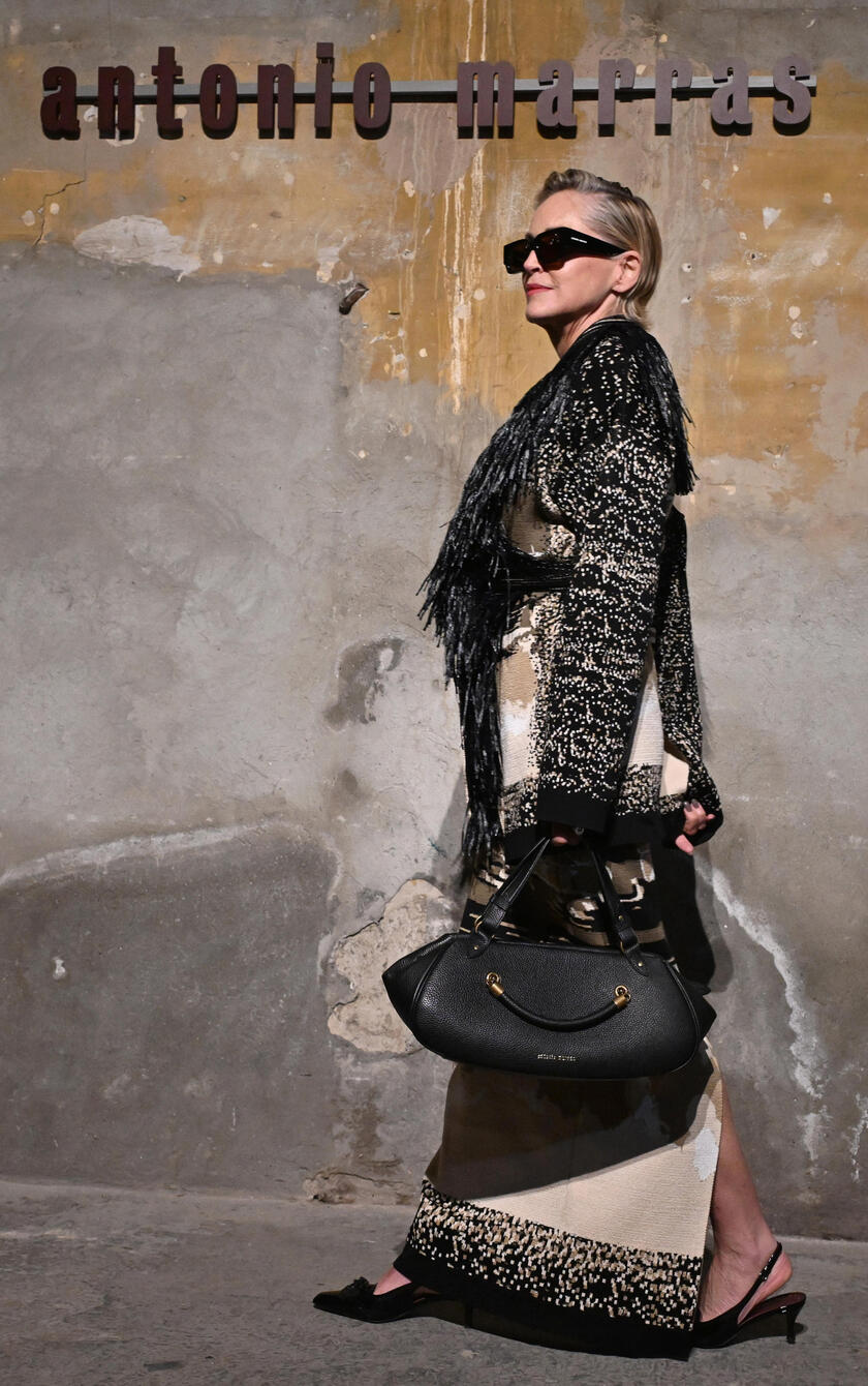 Sharon Stone all'evento di Antonio Marras