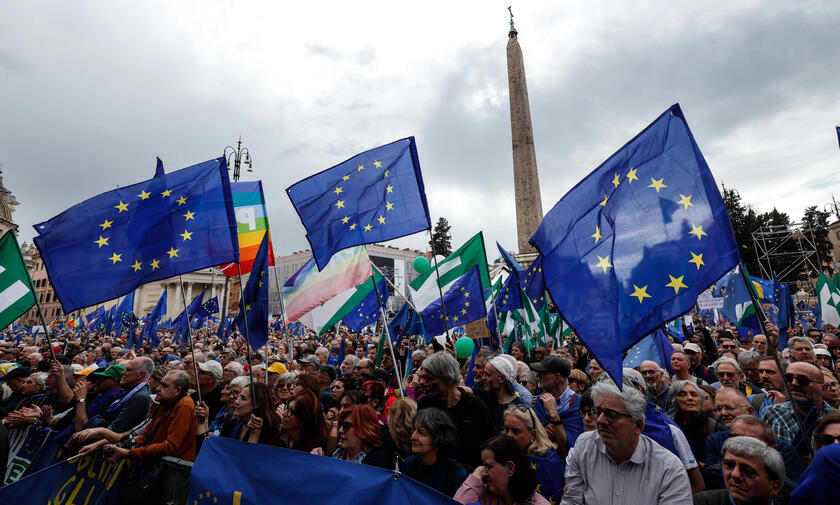 Manifestazione ''Una piazza per l'Europa''