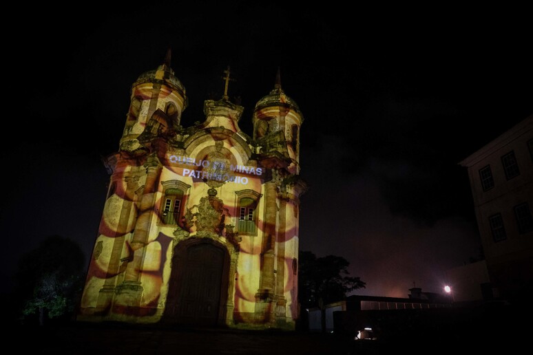 La chiesa di San Francesco d'Assisi ad Ouro Preto in Brasile