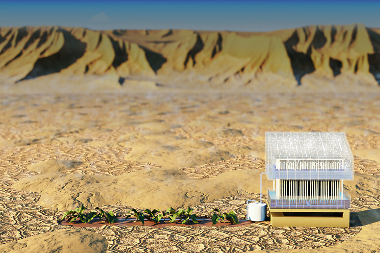 Un raccoglitore d 'acqua a energia solare (fonte: 2024KAUST; Heno Hwang) - RIPRODUZIONE RISERVATA